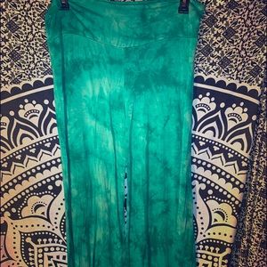 Boho teal tye dye Palazzo women’s comfy pants